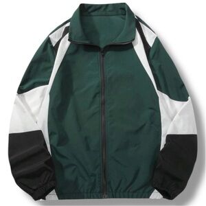 SHEIN Manfinity Hypemode Color Block Zipper Front Jacket, size XL